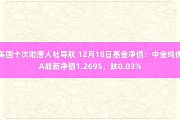美国十次啦唐人社导航 12月18日基金净值：中金纯债A最新净值1.2695，跌0.03%