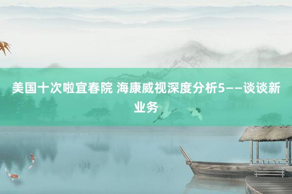美国十次啦宜春院 海康威视深度分析5——谈谈新业务