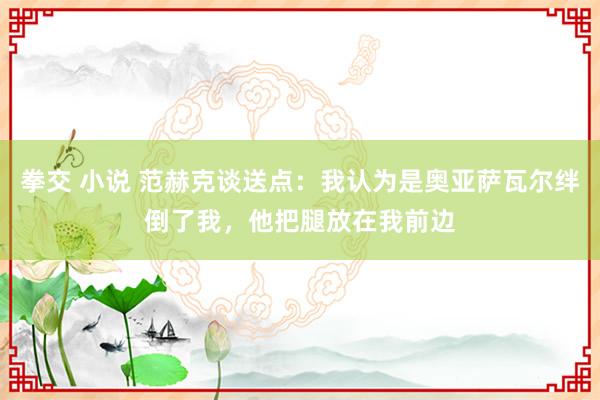 拳交 小说 范赫克谈送点：我认为是奥亚萨瓦尔绊倒了我，他把腿放在我前边