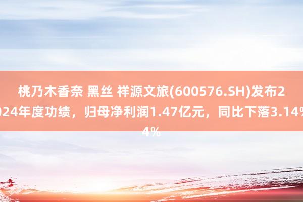 桃乃木香奈 黑丝 祥源文旅(600576.SH)发布2024年度功绩，归母净利润1.47亿元，同比下落3.14%