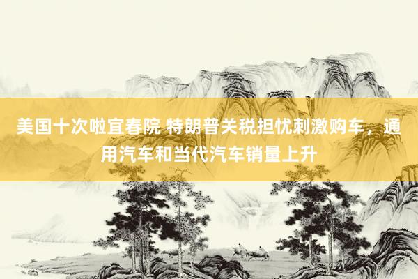 美国十次啦宜春院 特朗普关税担忧刺激购车，通用汽车和当代汽车销量上升