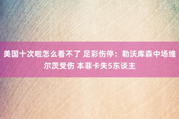 美国十次啦怎么看不了 足彩伤停：勒沃库森中场维尔茨受伤 本菲卡失5东谈主